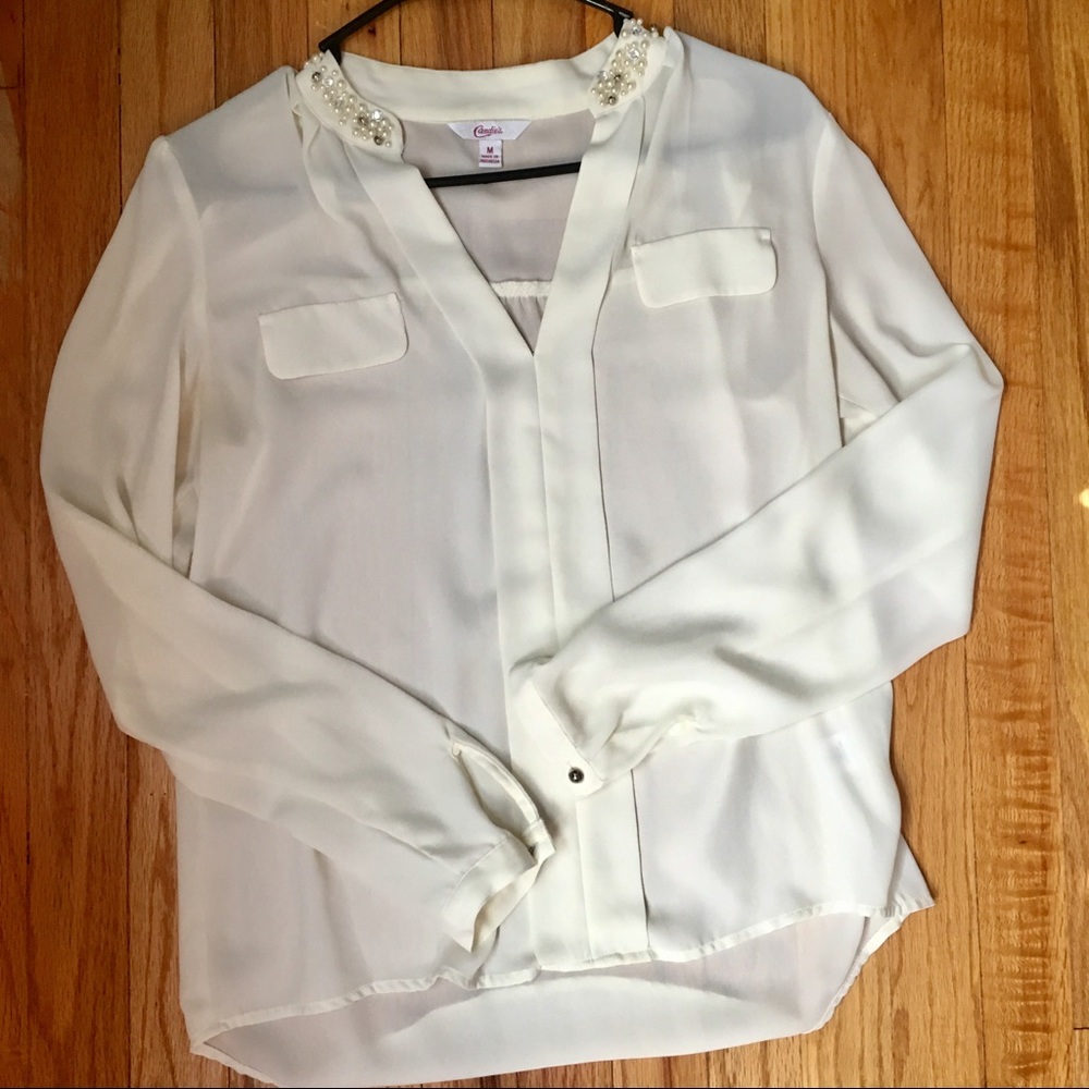 ❗️LAST CHANCE❗️Embellished Candie's Top/Worn Once